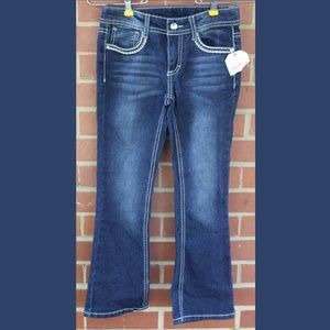 Girls Size 7 Faded Glory Bootcut Jeans W/T